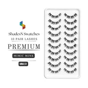 MM-51 SNS 10 PAIRS LASHES PREMIUM (MIMIC MINK)