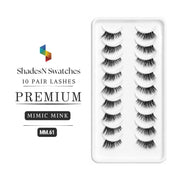 MM-61 SNS 10 PAIRS LASHES PREMIUM (MIMIC MINK)
