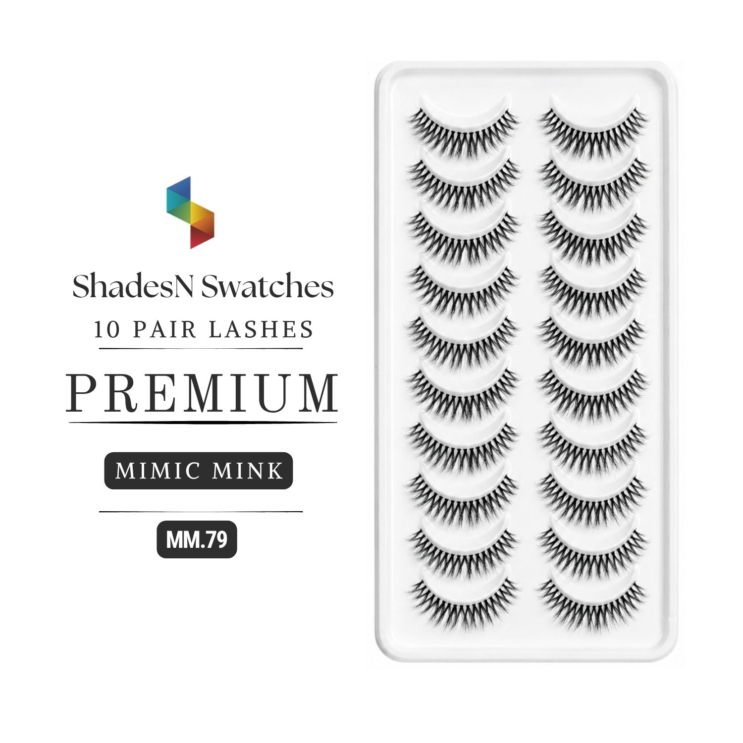 MM-79 SNS 10 PAIRS LASHES PREMIUM (MIMIC MINK)