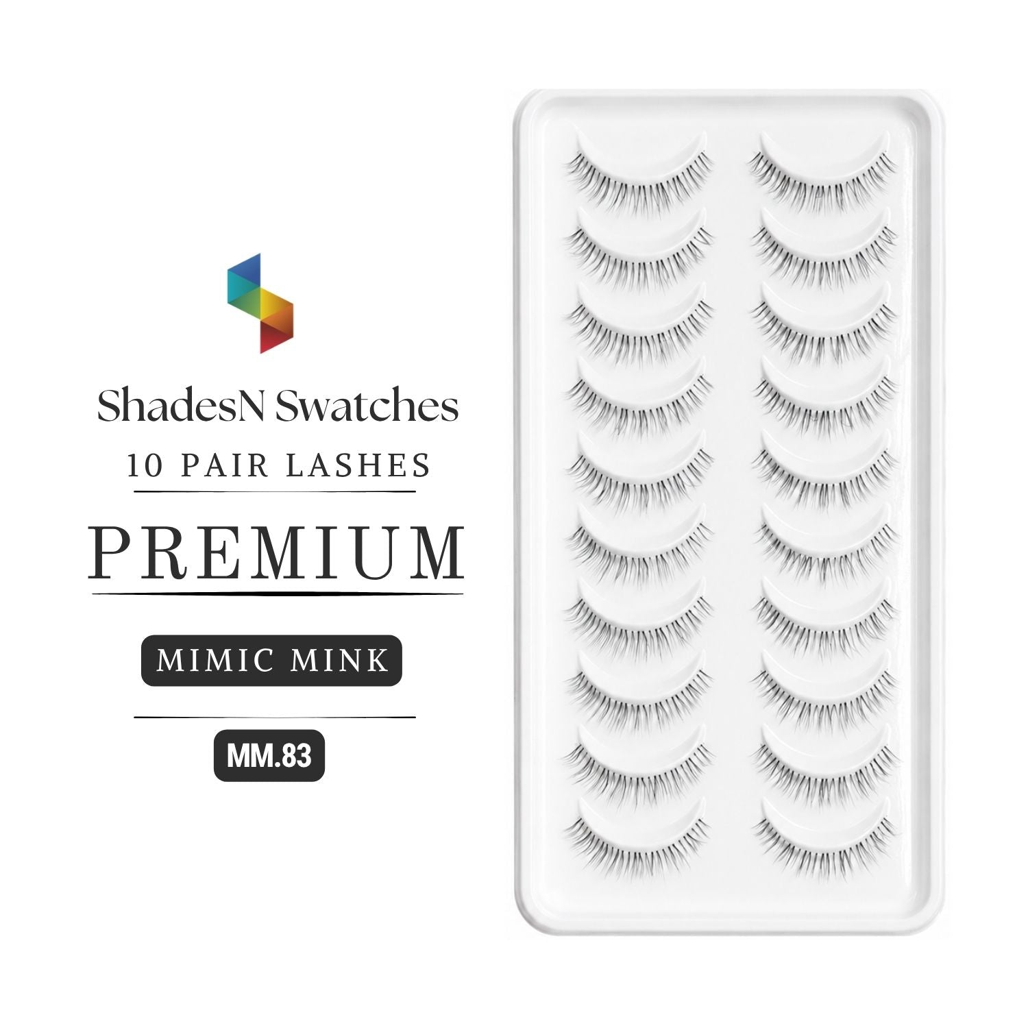 SNS 10 PAIRS LASHES PREMIUM (MIMIC MINK) MM-83