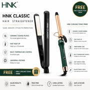 HNK CLASSIC HAIRSTRAIGHTNER ( FREE HNK CURLING TONG 19MM )