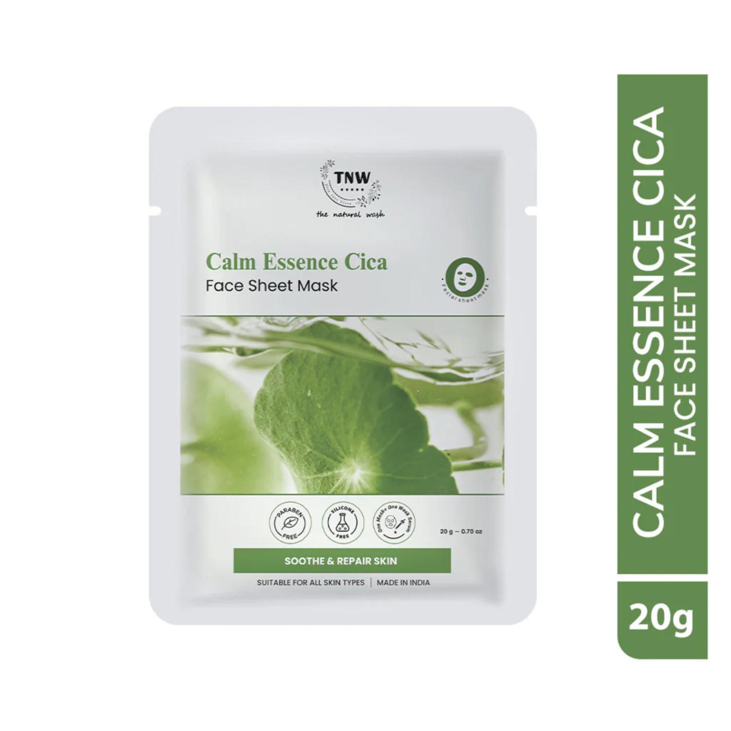 THE NATURAL WASH CALM ESSENSE CICA FACE SHEET MASK 20G