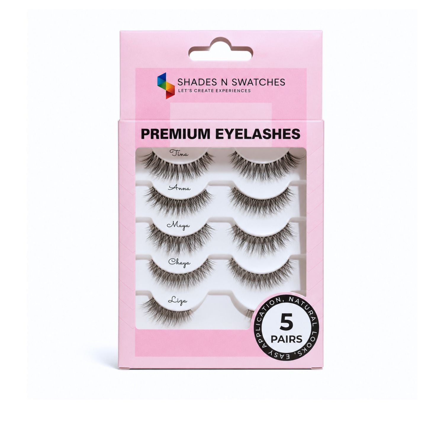 SNS 5 PAIR PREMIUM LASHES- MIX 1