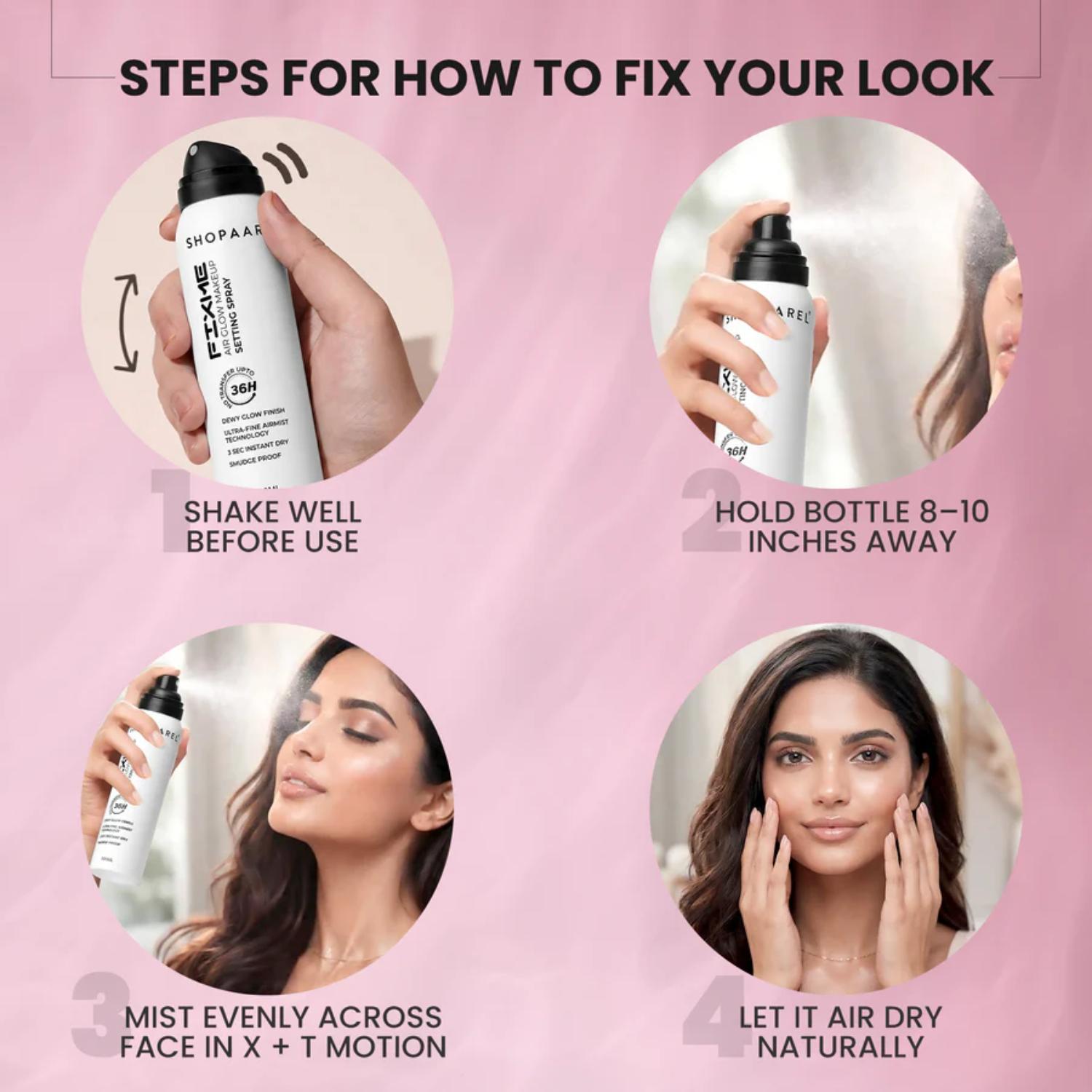 SHOPAAREL FIX ME AIR GLOW MAKEUP SETTING SPRAY 100ML