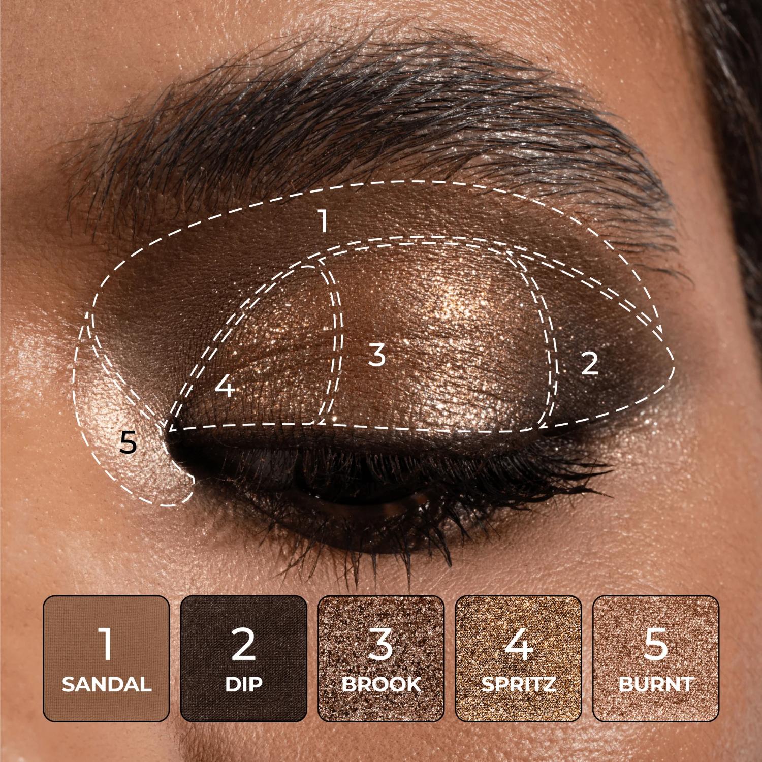 NATASHA DENONA TAN EYESHADOW PALETTE 17.1G