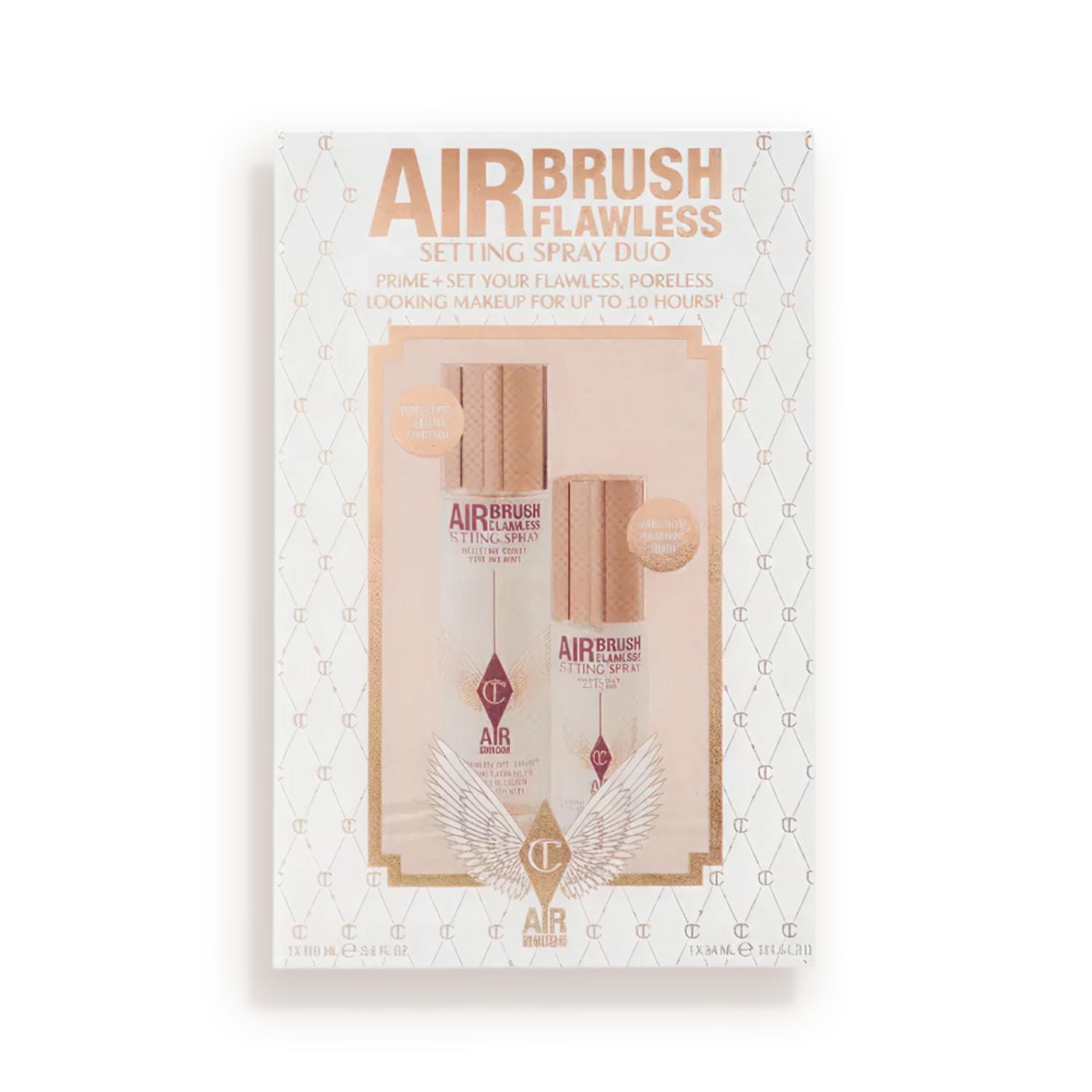 CHARLOTTE TILBURY AIRBRUSH FLAWLESS SETTING SPRAY DUO SET (100ML*1-34ML*1) 134ML