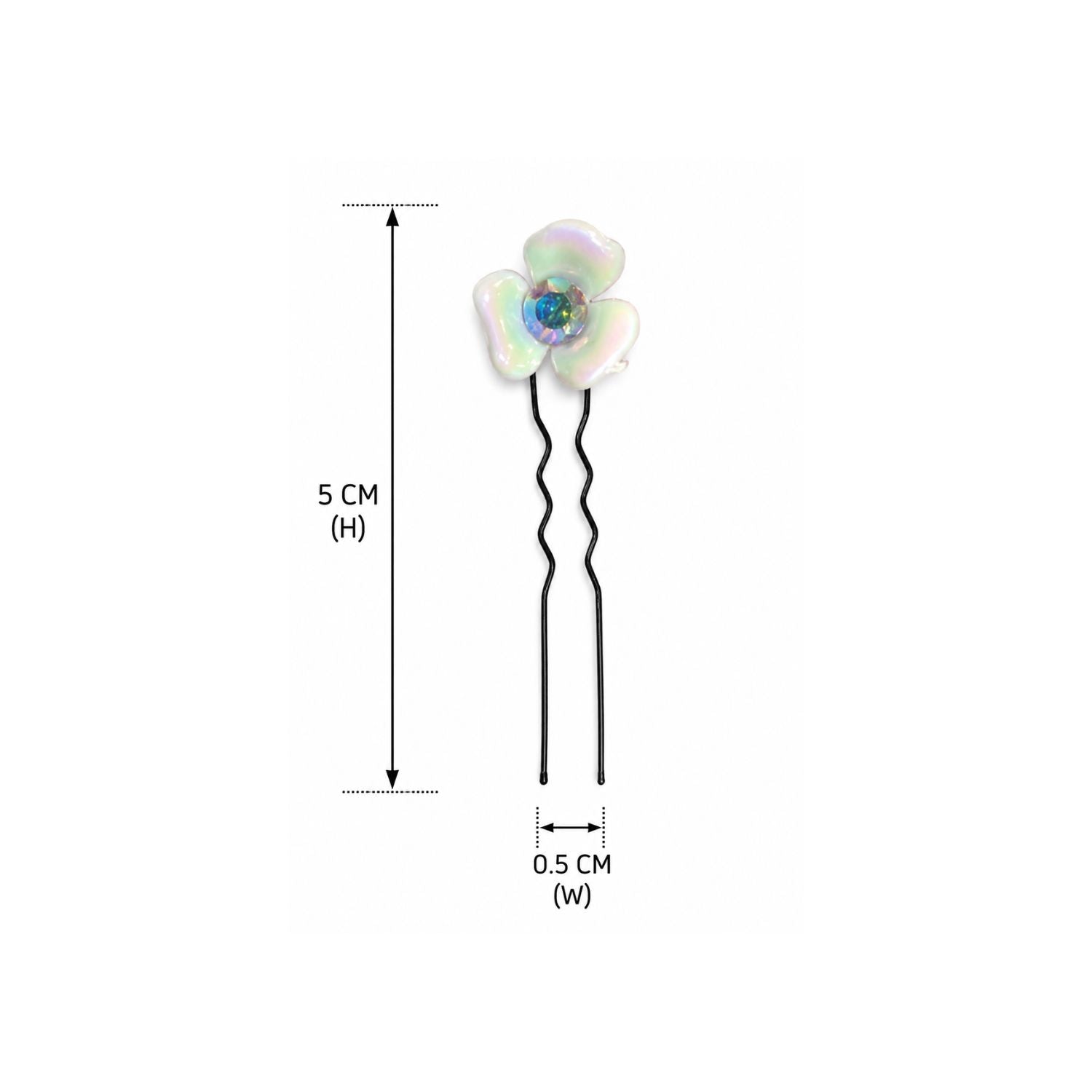 12PCS SNOW BLOSSOM HAIR PIN