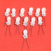 12PCS SHELL FLOWER WITH UPIN