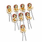 12PCS PEARL PEACOCK WITH UPIN
