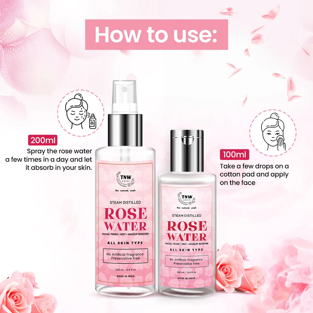 THE NATURAL WASH ROSE WATER 200ML