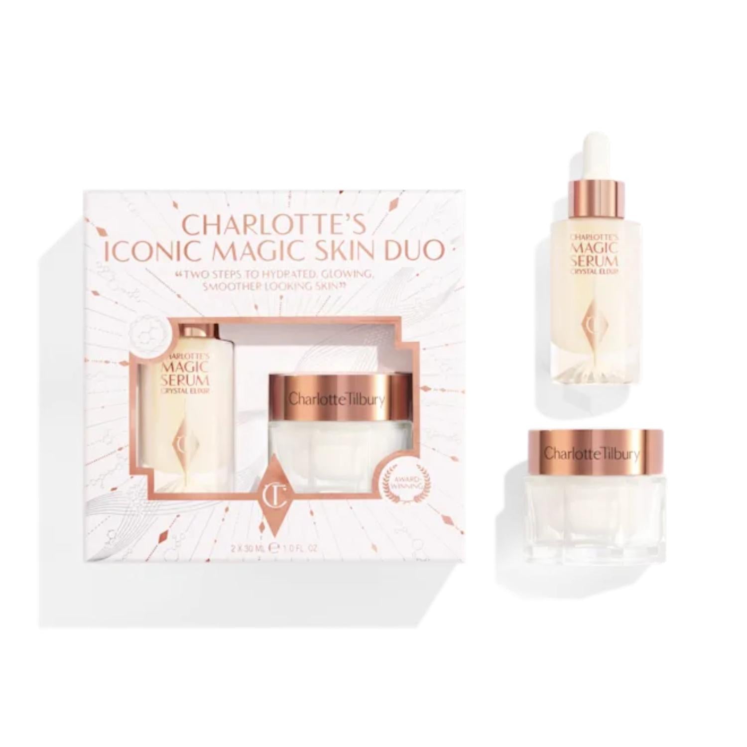 CHARLOTTE TILBURY CHARLOTTES ICONIC MAGIC SKIN DUO SKINCARE KIT - LIMITED EDITION (30ML*2)