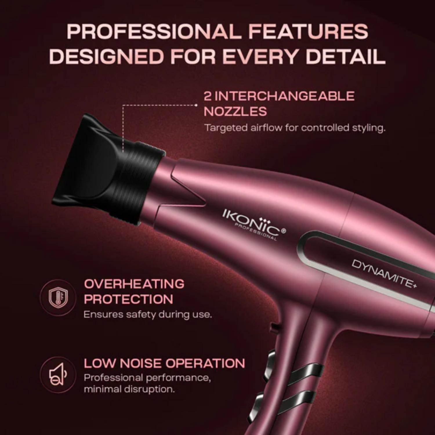 IKONIC PROFESSIONAL DYNAMITE+ SCARLETT LIMITED EDITION HAIR DRYER