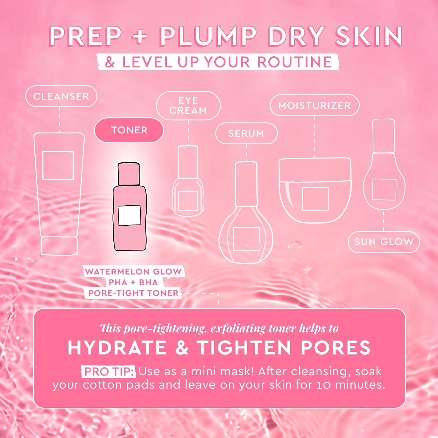 GLOW RECIPE GLASS SKIN ESSENTIALS TONER + SERUM DUO - 40ML + 40ML