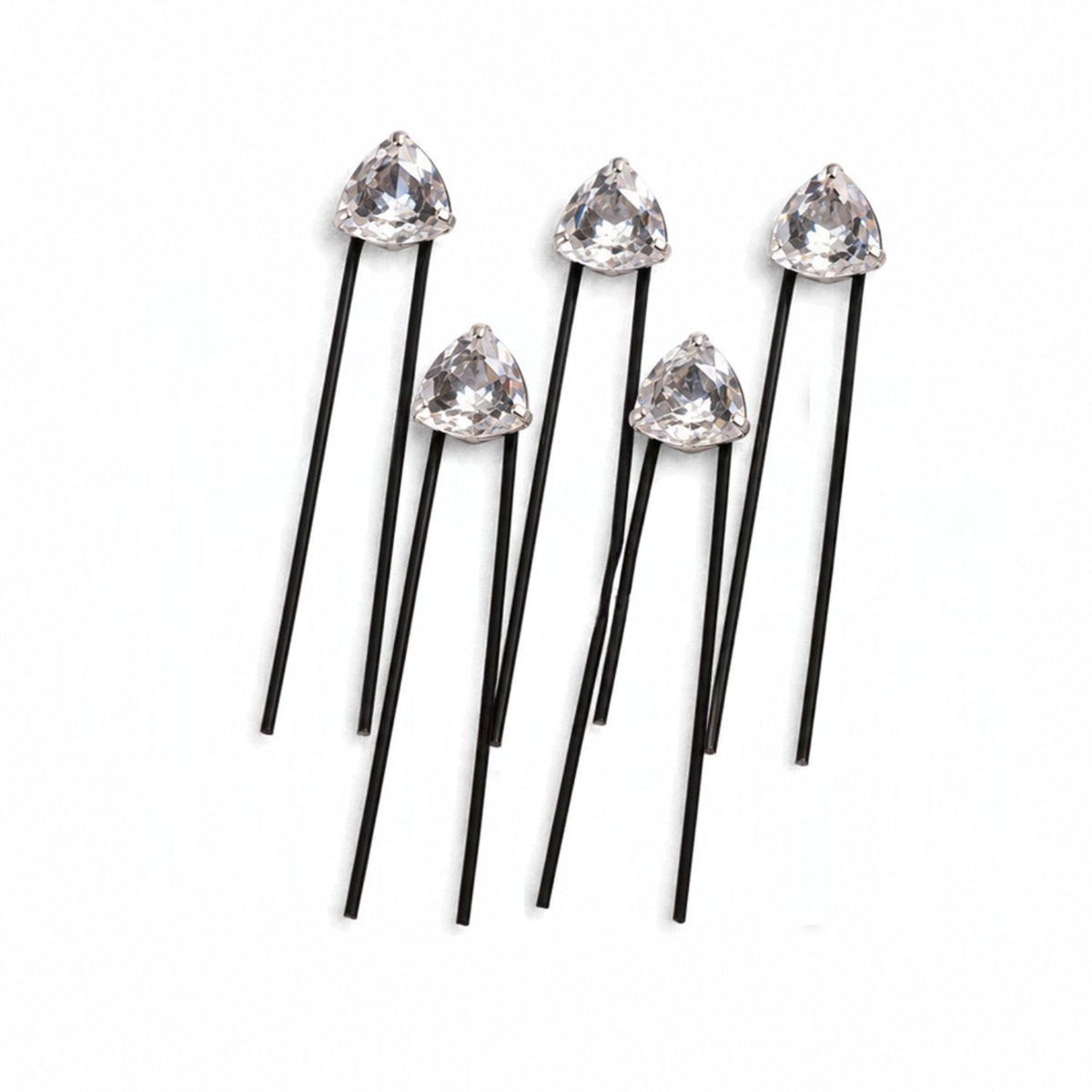 HAIR BLING DIAMOND FROST HAIR PIN 12PCS SET