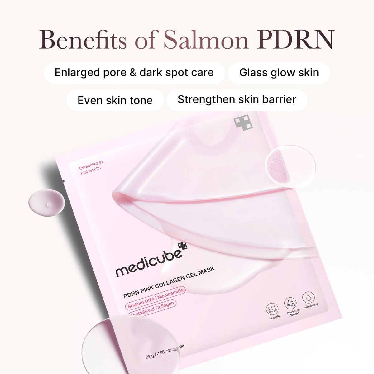 MEDICUBE PDRN PINK COLLAGEN JELLY GEL MASK 28G