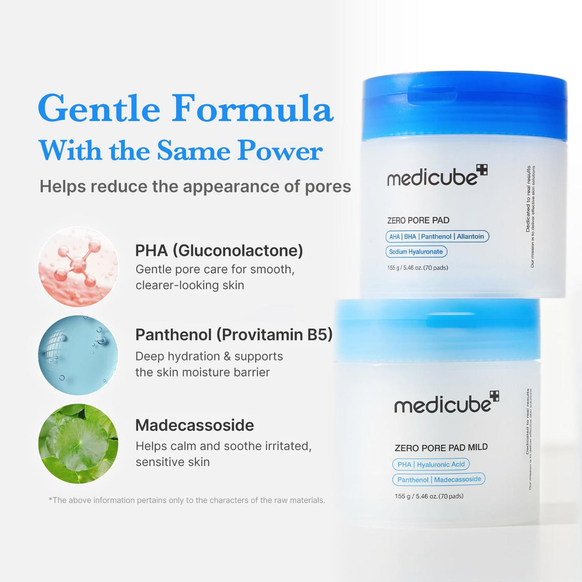 MEDICUBE ZERO PORE PAD MILD 155G-(70PADS)