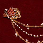 SE-573 PEACOCK PEARL TIARA