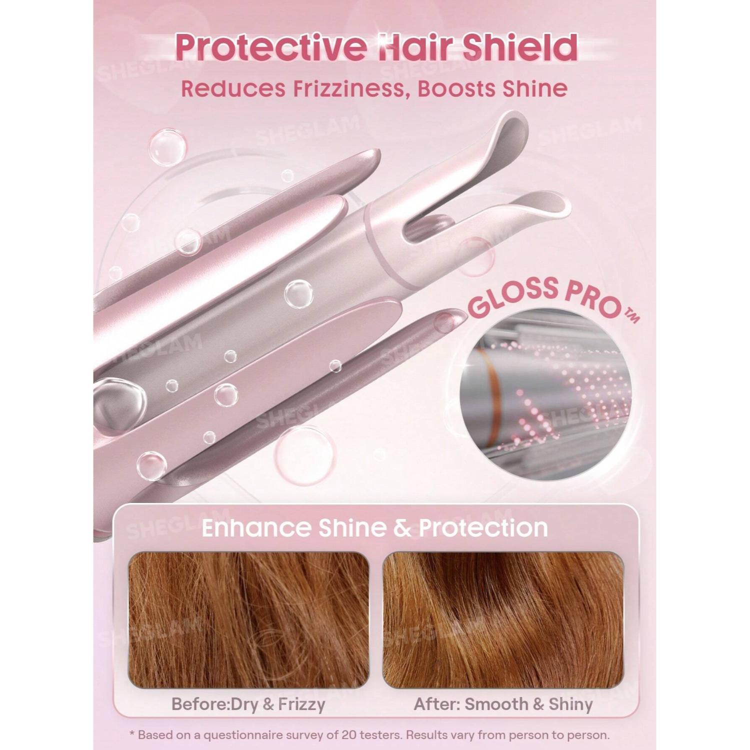 SHEGLAM CUPIDS CHARM ONE - TOUCH INSTANT CURLER 32MM - BABY PINK
