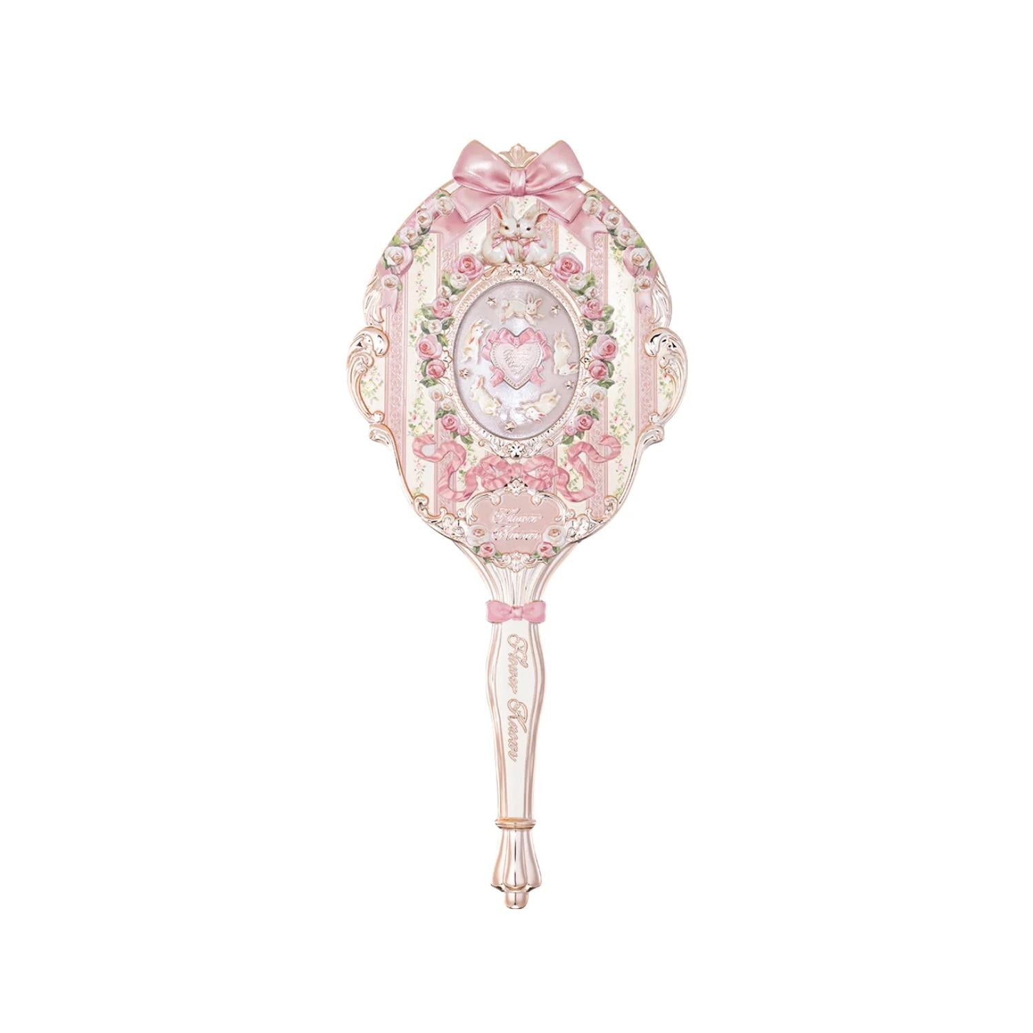 FLOWER KNOWS BUNNY GARDEN COLLECTION HAND MIRROR - ROSETTE PINK