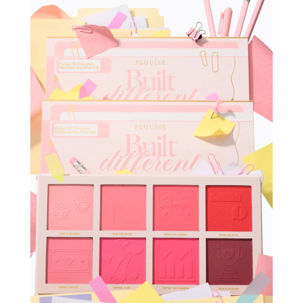 PLOUISE BACK TO BUSINESS BUILT DIFFERENT BLUSH PALETTE (8*6.5g)