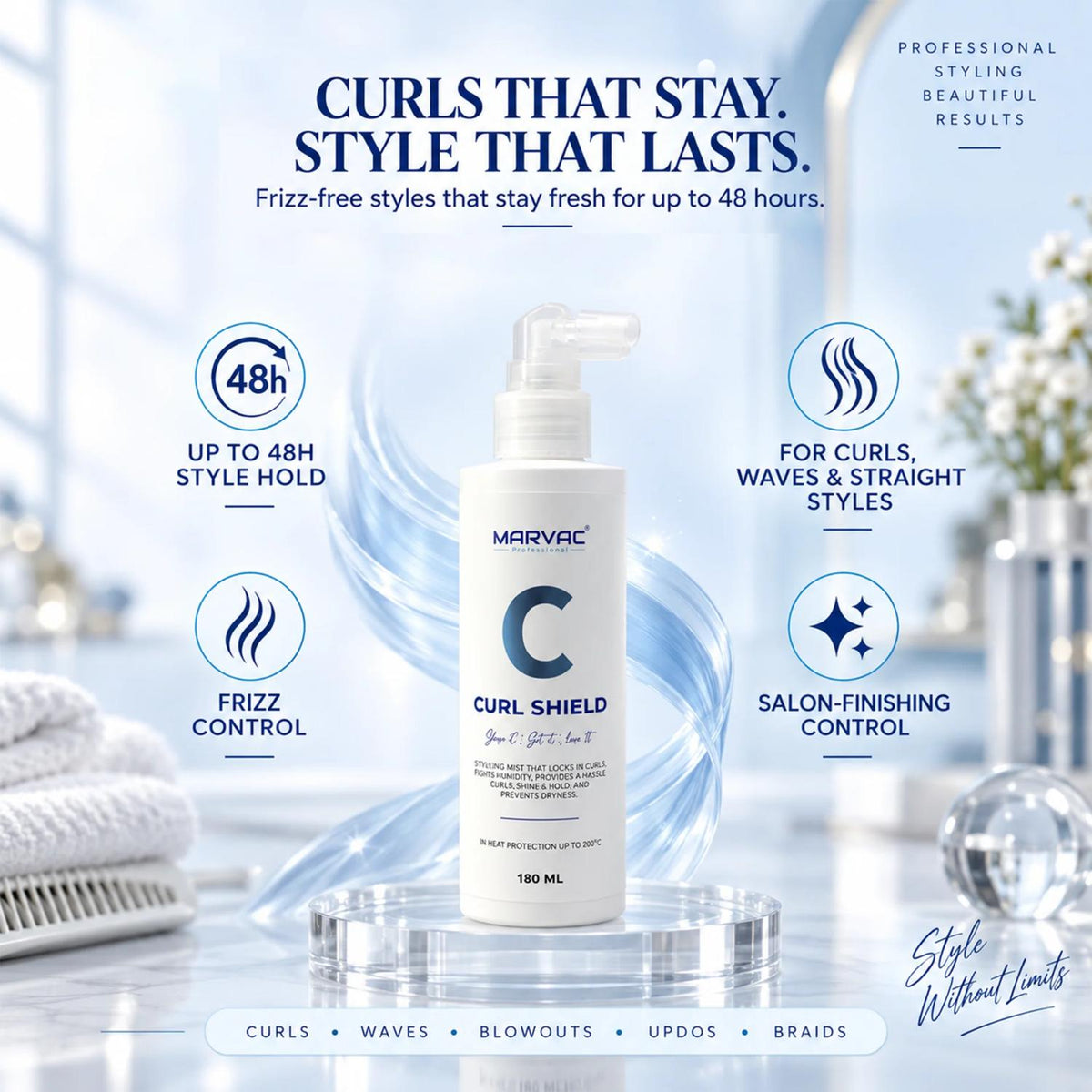 Marvac Curl Shield 180ml