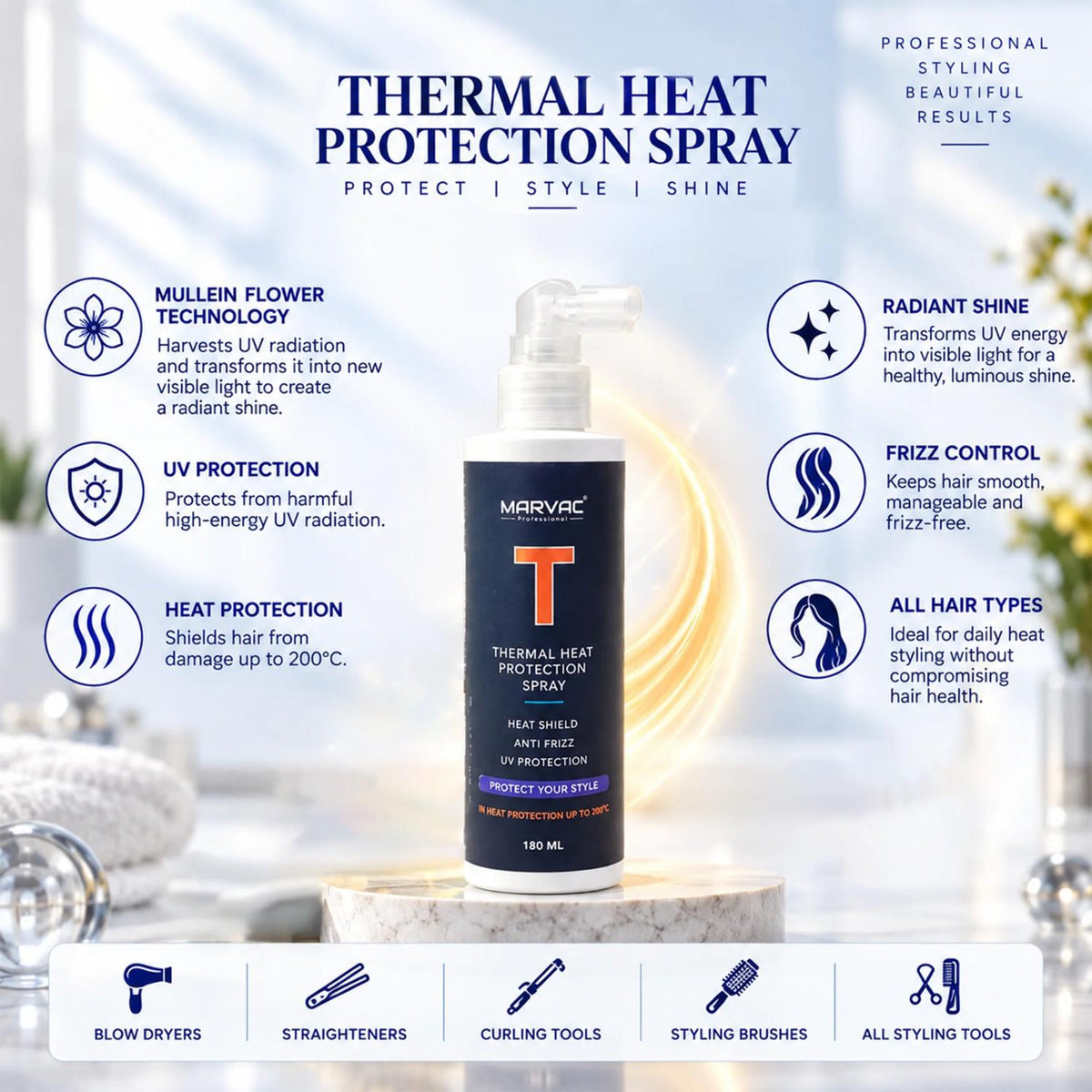 Marvac Thermal Heat Protection Spray 180ml