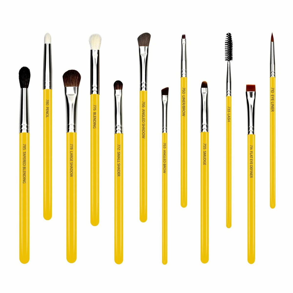 BDELLIUM TOOLS STUDIO EYES 12PC. BRUSH SET WITH ROLL-UP POUCH