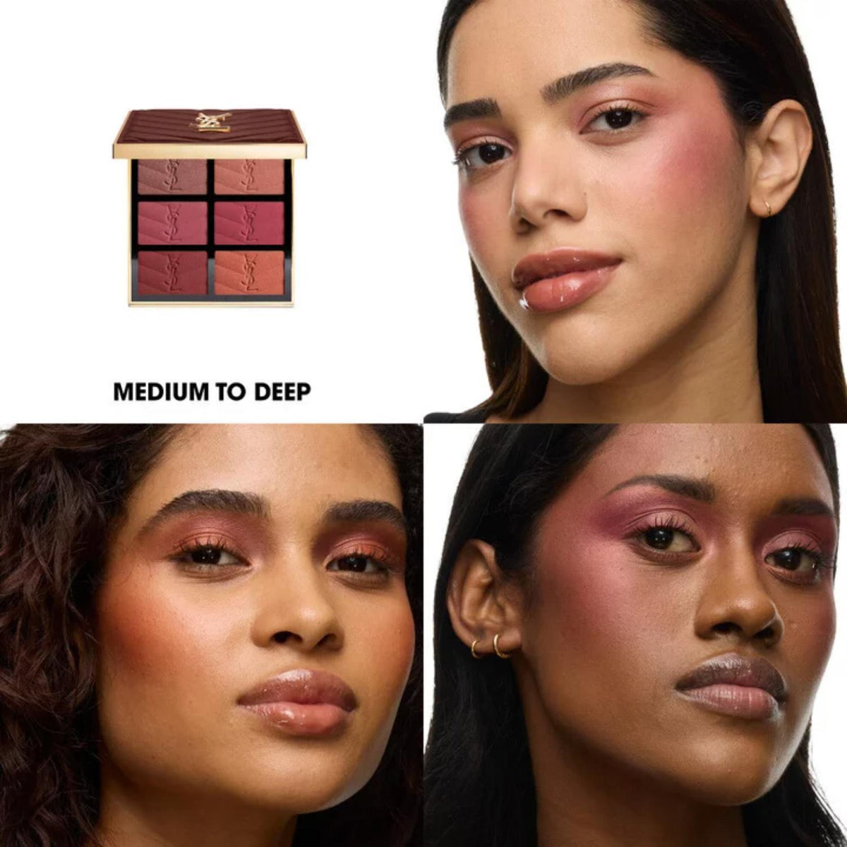 YSL COUTURE FACE PALETTE - BLUSH & HIGHLIGHTER - 27G ( MEDIUM TO DEEP )