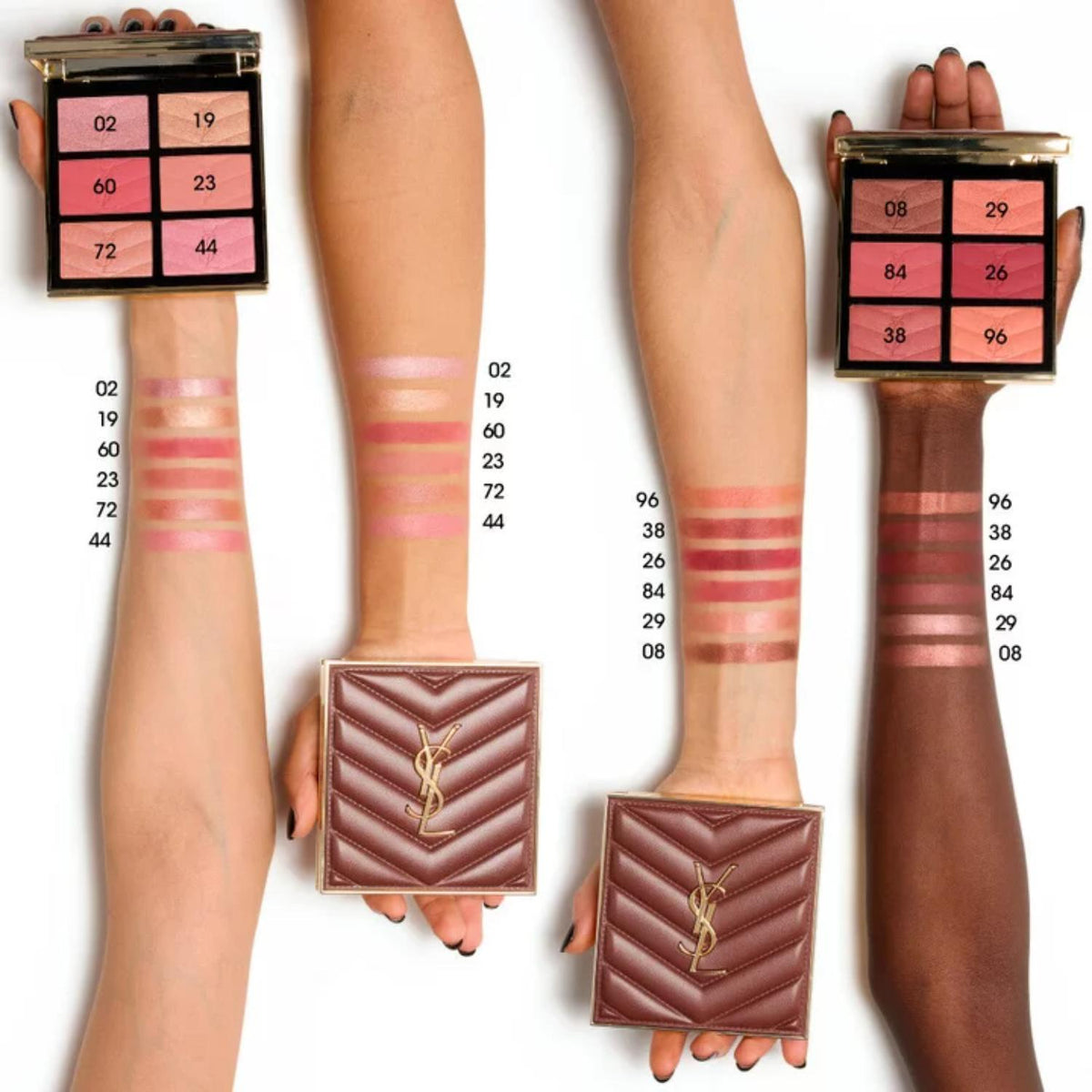 YSL COUTURE FACE PALETTE - BLUSH & HIGHLIGHTER - 27G ( MEDIUM TO DEEP )