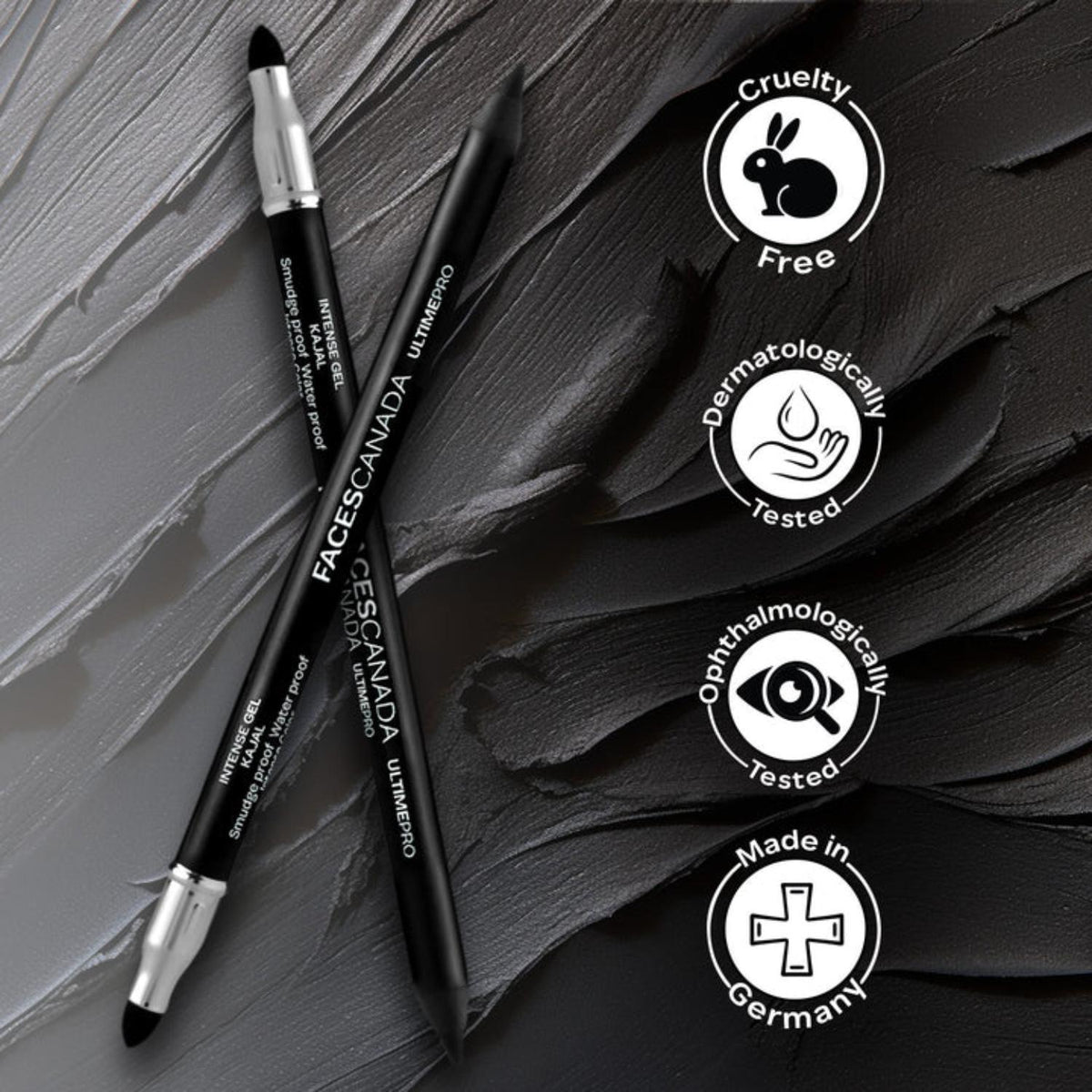 FACESCANADA ULTIMEPRO INTENSE GEL KAJAL 1.2G-(BLACK)