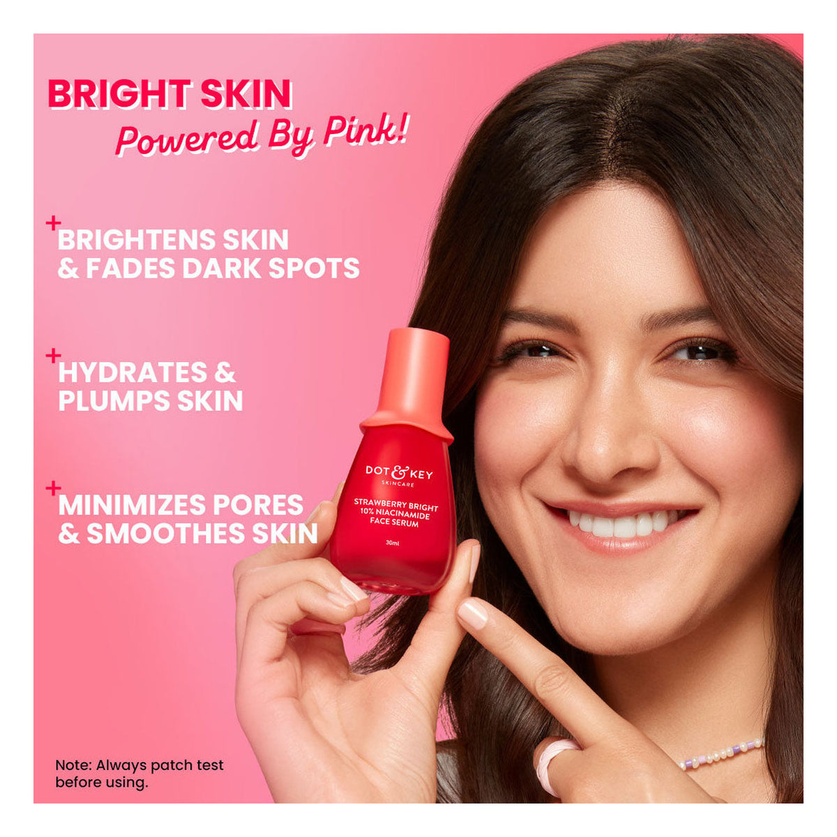 DOT & KEY STRAWBERRY BRIGHT NIACINAMIDE FACE SERUM 30ML