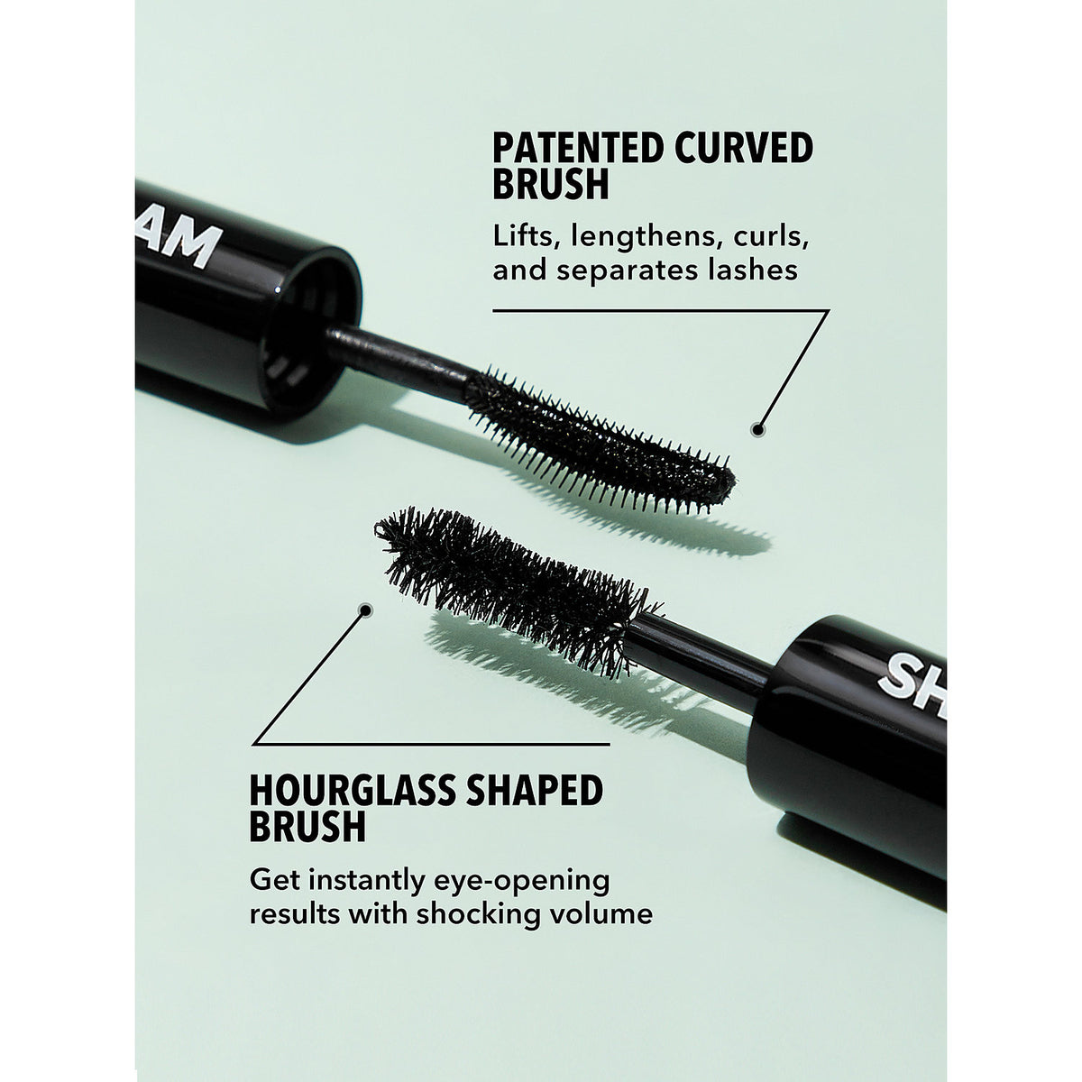SHEGLAM ALL-IN-ONE VOLUME & LENGTH MASCARA 4G*2 - (WATERPROOF BLACK)