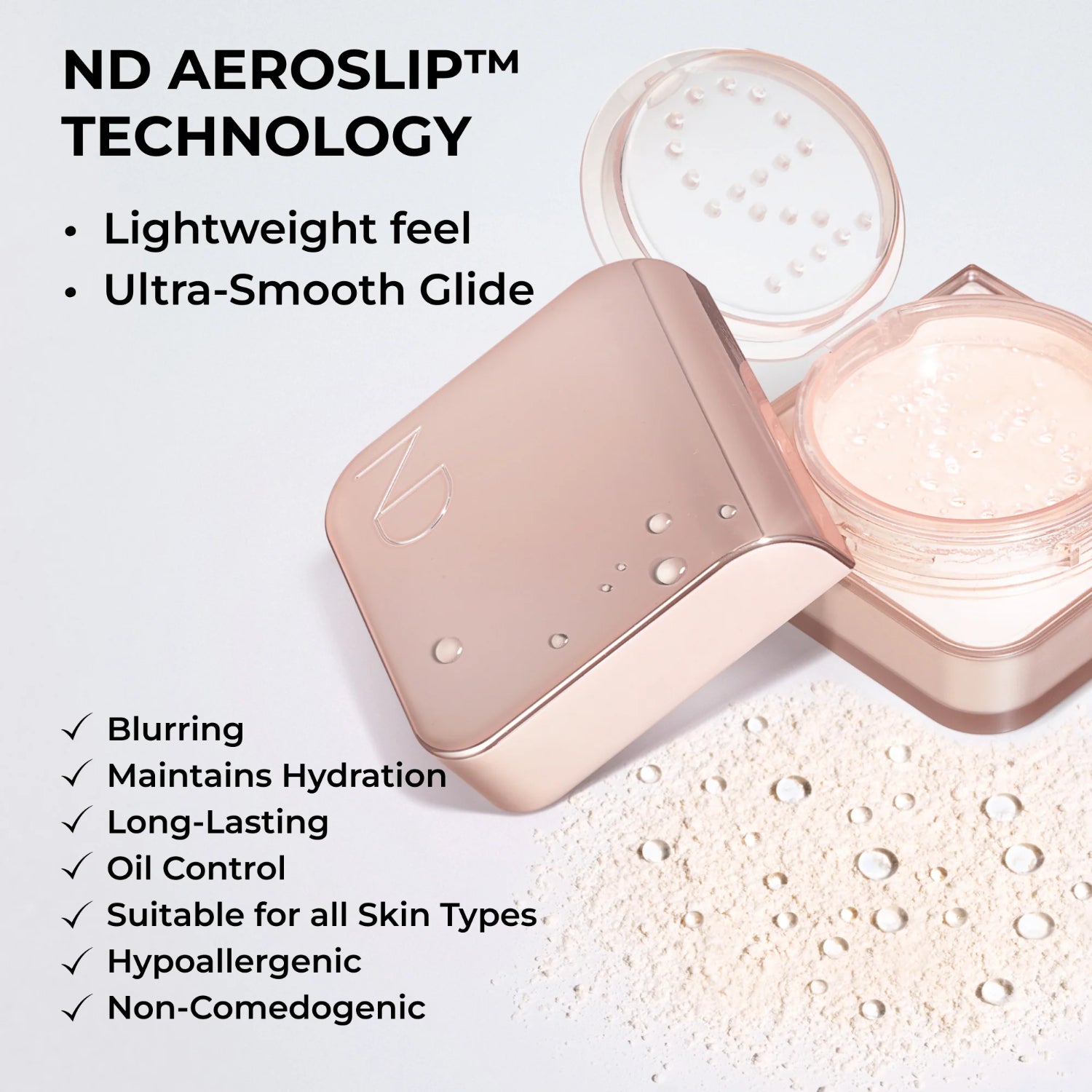 NATASHA DENONA HY-Glam setting powder sweat & waterproof translucent blurring 18g