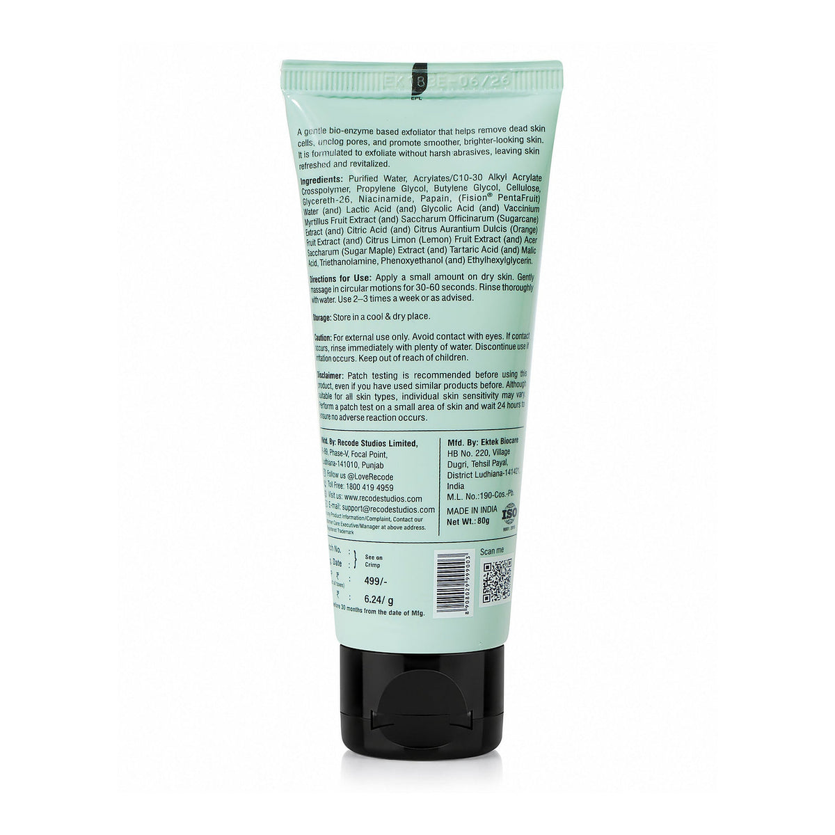 Recode Bio Enzyme Exfoliator 80G