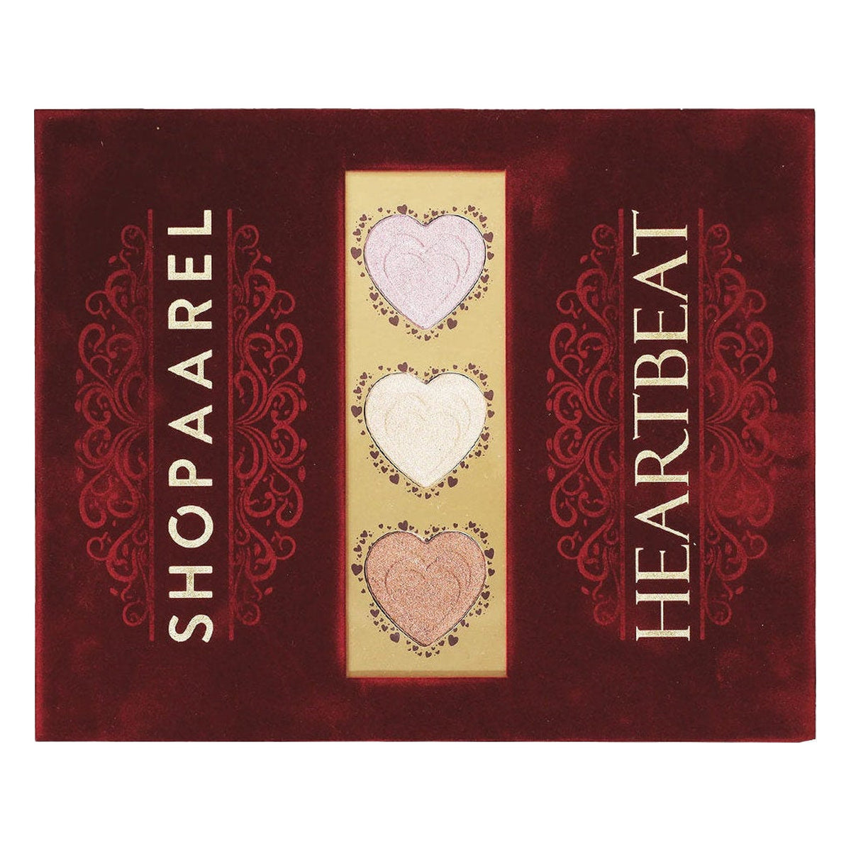 SHOPAAREL HEARTBEAT EYESHADOW HIGHLIGHTER PALETTE