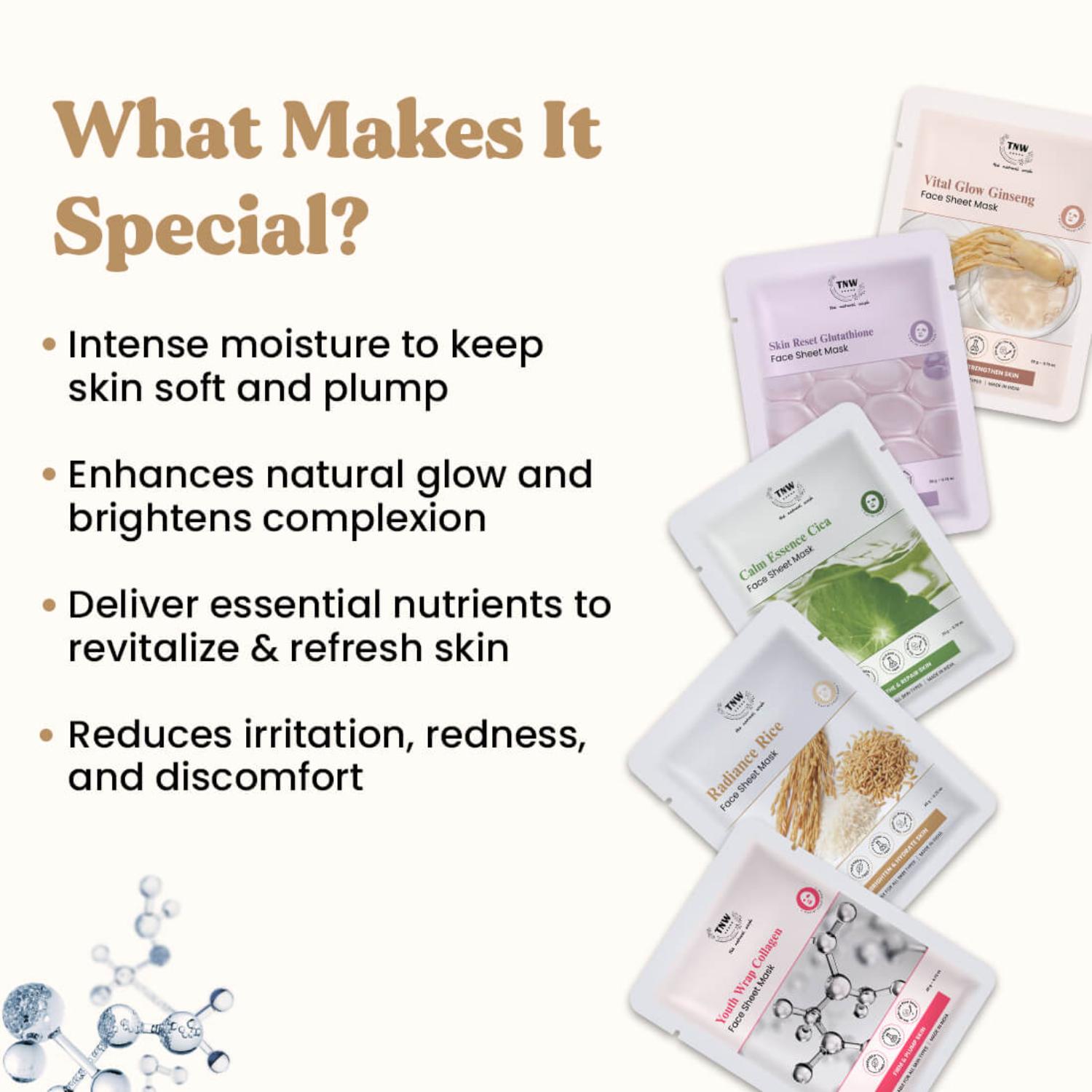 THE NATURAL WASH CALM ESSENSE CICA FACE SHEET MASK 20G