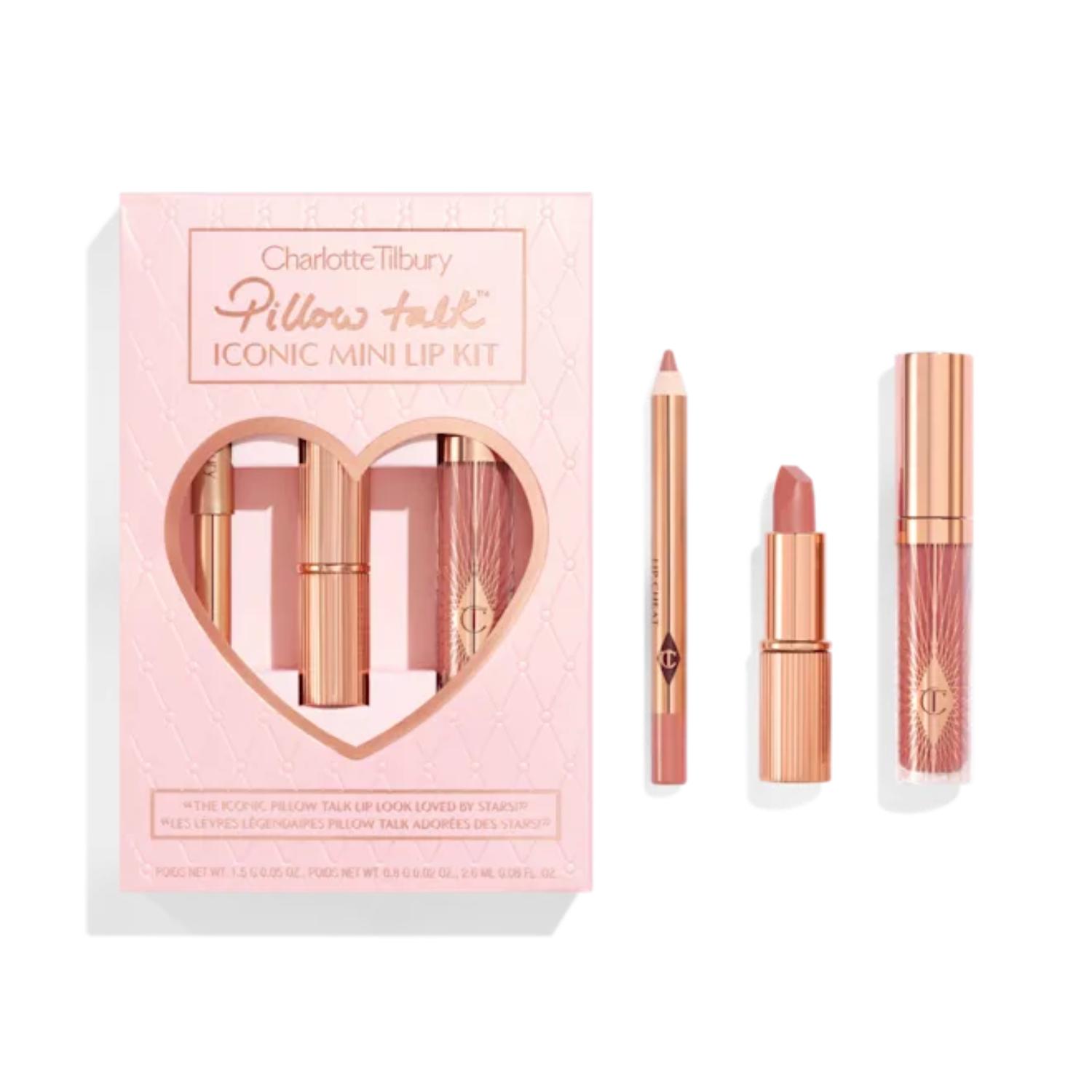 CHARLOTTE TILBURY PILLOW TALK ICONIC MINI LIP KIT - LIMITED EDITION KIT