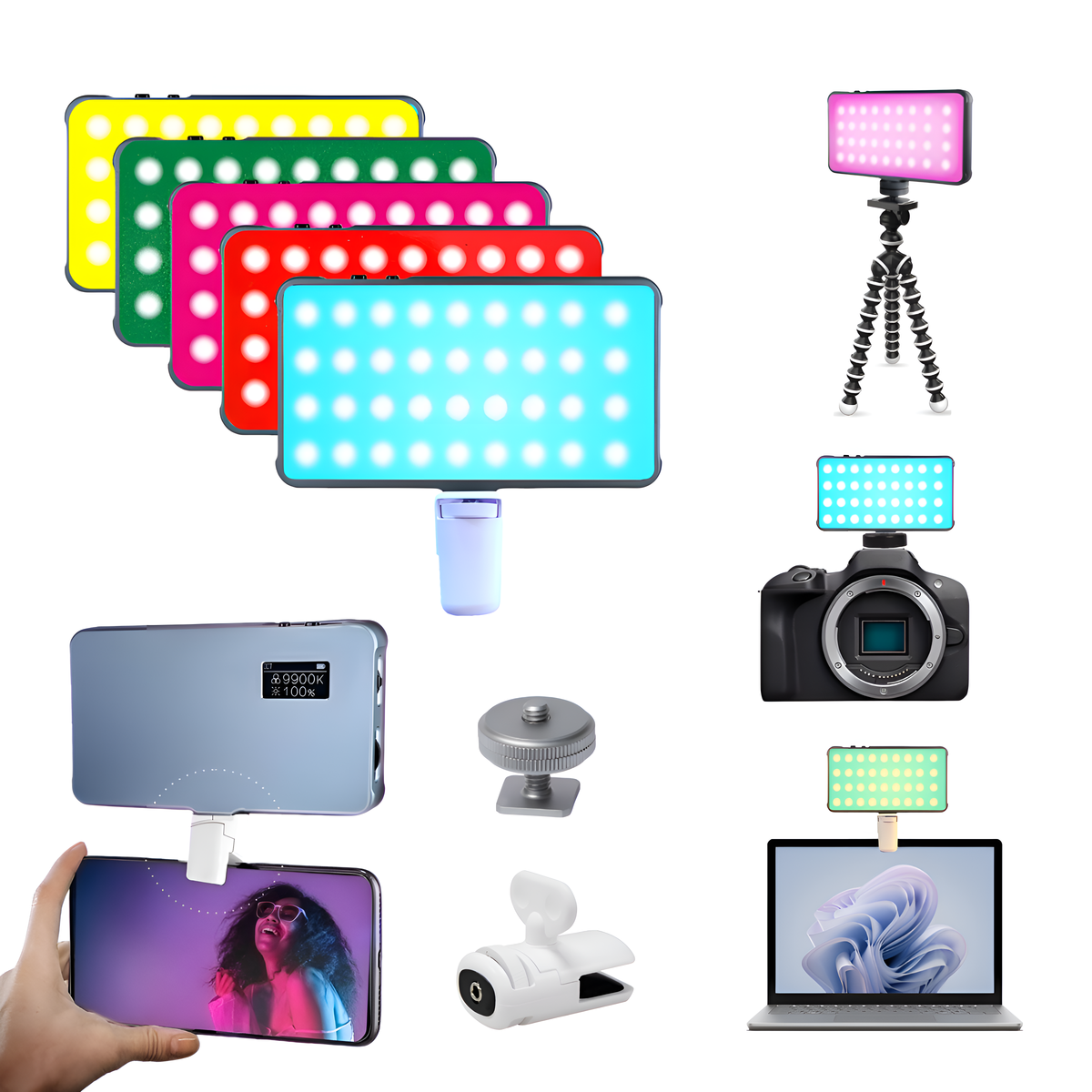 DIGITEK PORTABLE RGB LED VIDEO LIGHT D12W ML RGB