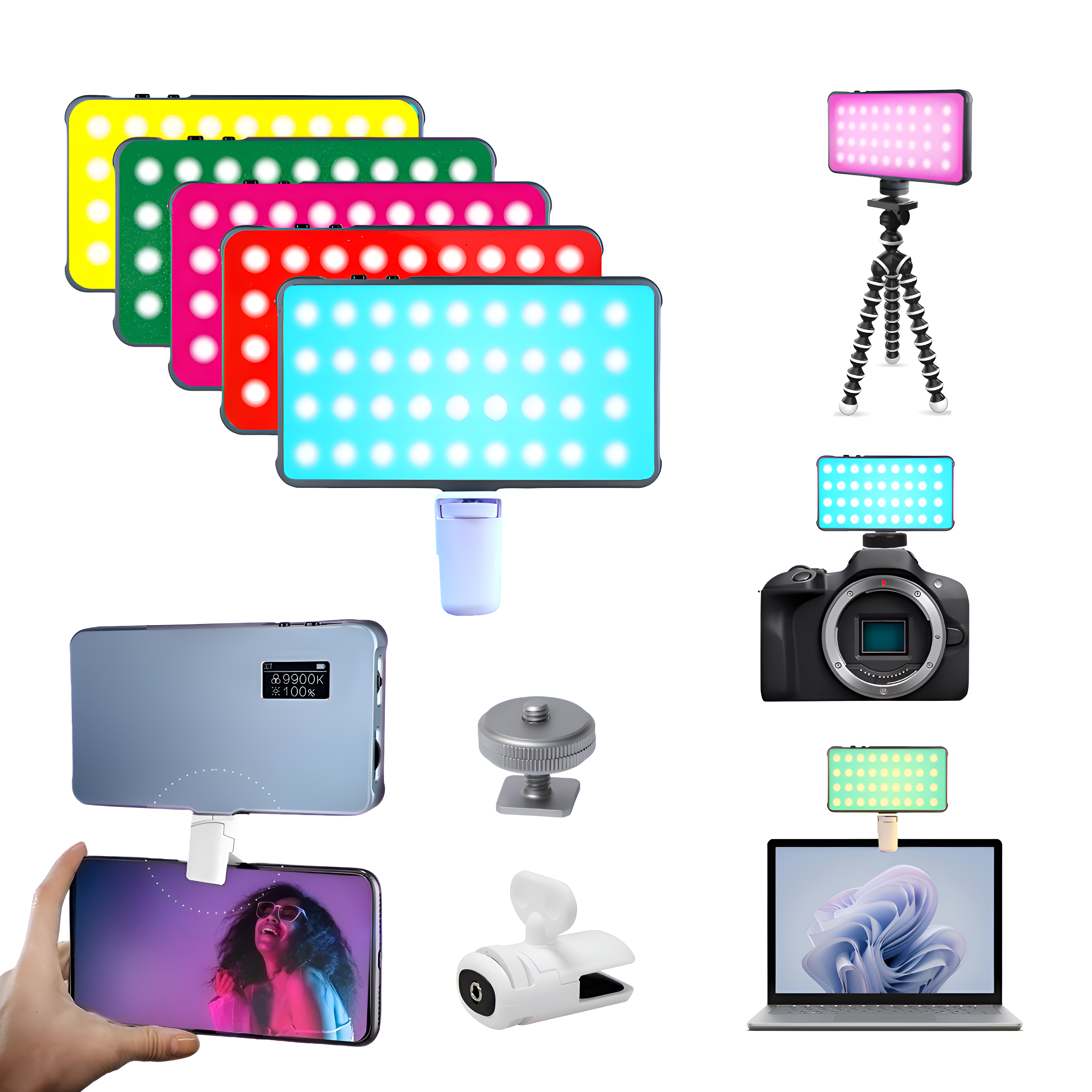 DIGITEK PORTABLE RGB LED VIDEO LIGHT D12W ML RGB