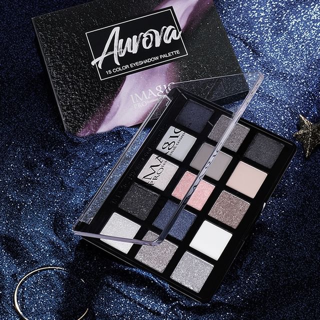 IMAGIC 15 COLOUR EYESHADOW PALETTE -AURORA EY-362