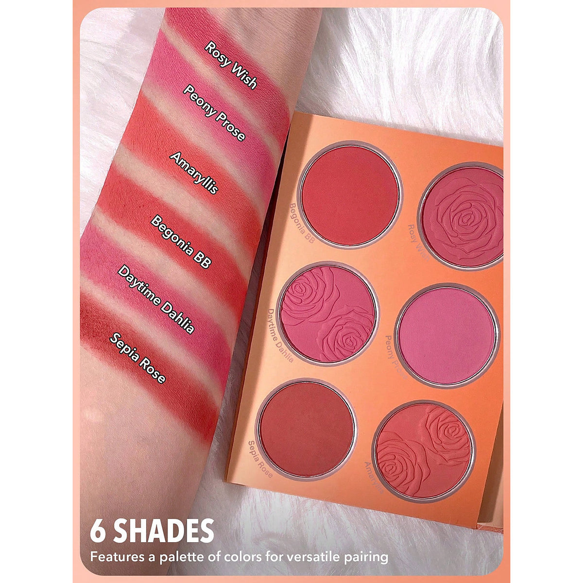 SHEGLAM FLORAL FLUSH BLUSH PALETTE 18GMS- cottage core garden