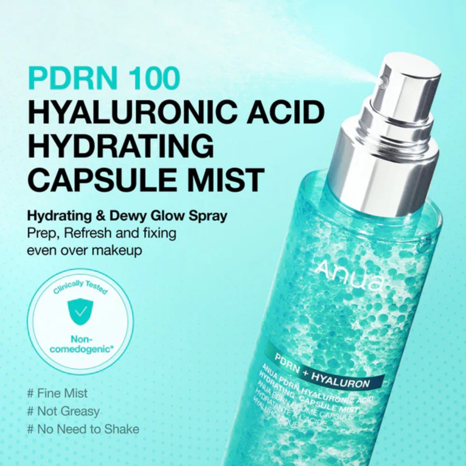 ANUA PDR HYALURON HYALURONIC ACID HYDRATING CAPSULE MIST 100ML