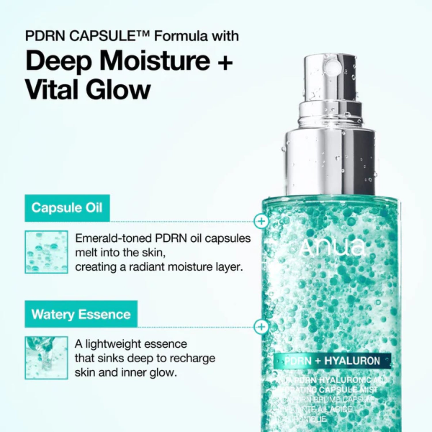 ANUA PDR HYALURON HYALURONIC ACID HYDRATING CAPSULE MIST 100ML