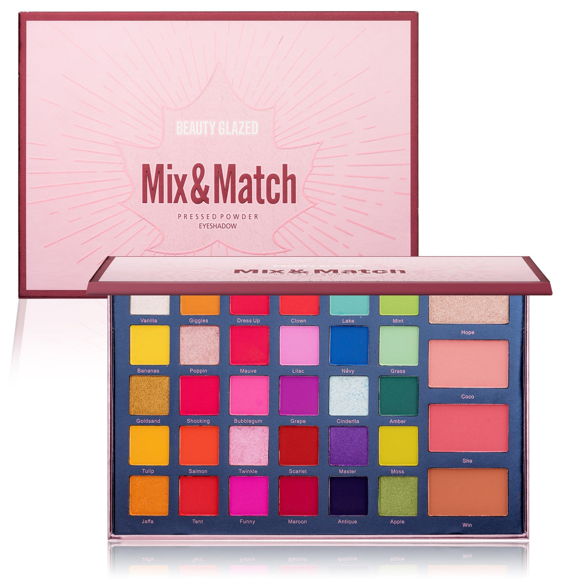 Beauty Glazed Mix Match 68 Colors Eye shadow Palette