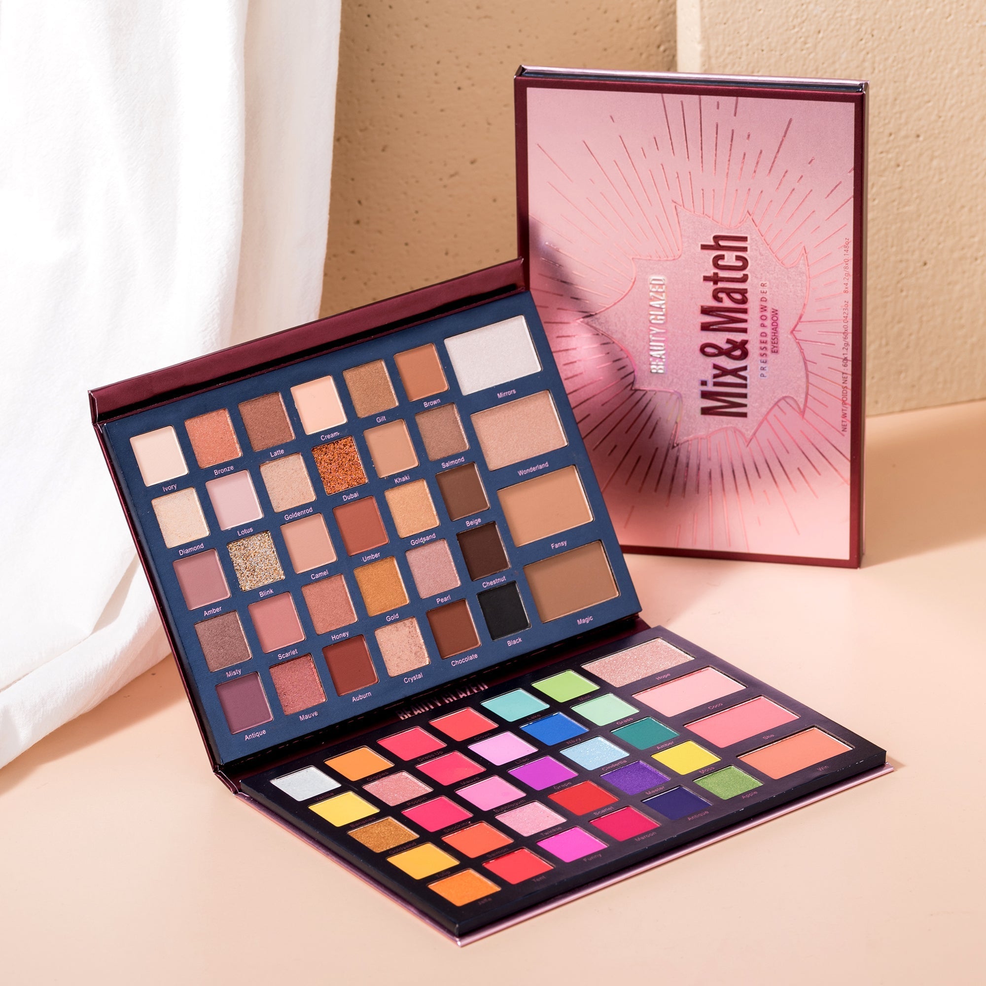 Beauty Glazed Mix Match 68 Colors Eye shadow Palette