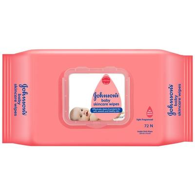 JOHNSONS BABY SKIN CARE WIPES - 72 UNITS